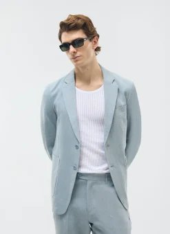 Percival Linen Trousers|Suit Trousers^Tailored Linen Trousers Light Blue