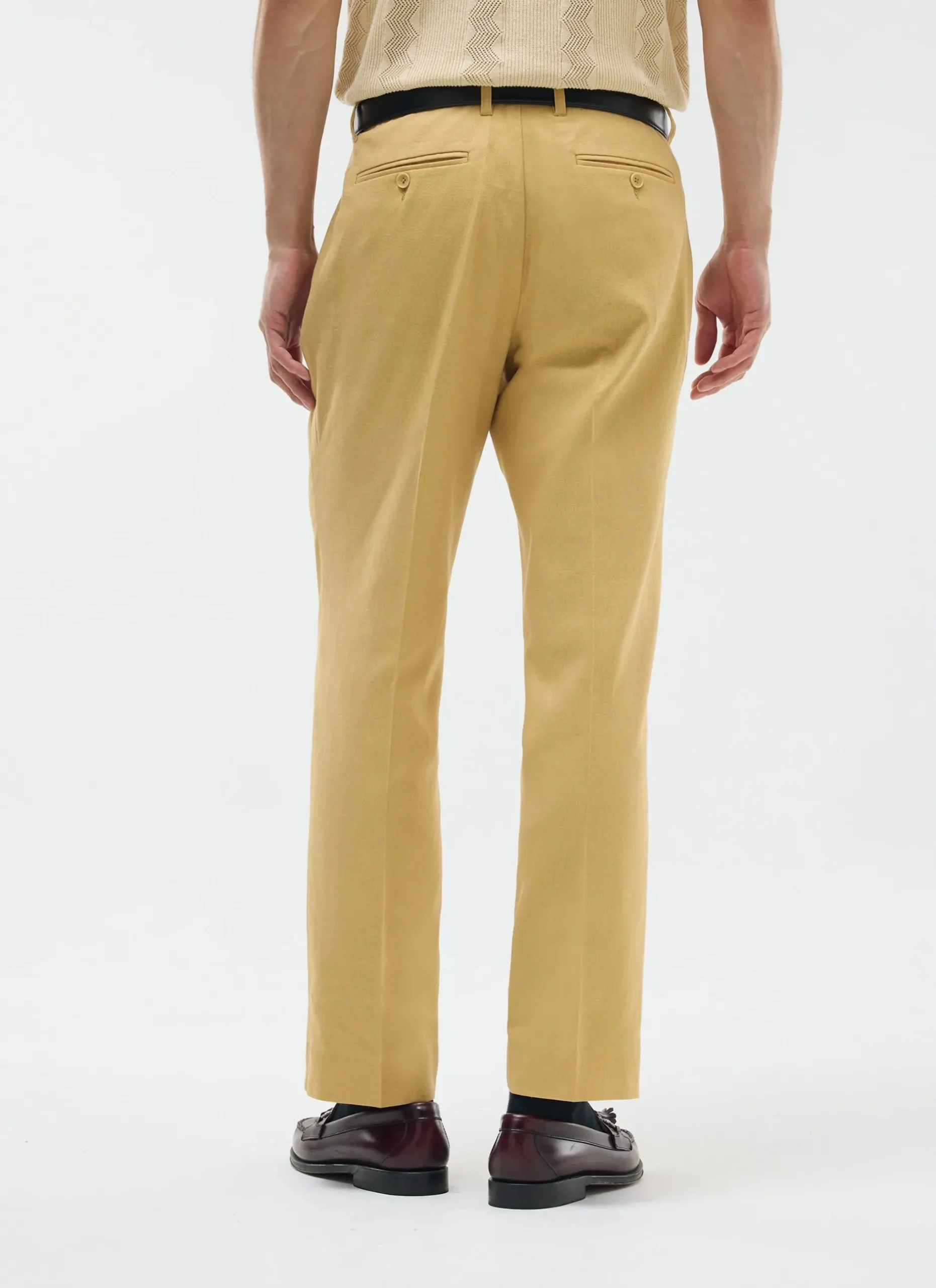 Percival Linen Trousers|Race Day Suits^Tailored Linen Trousers Tan