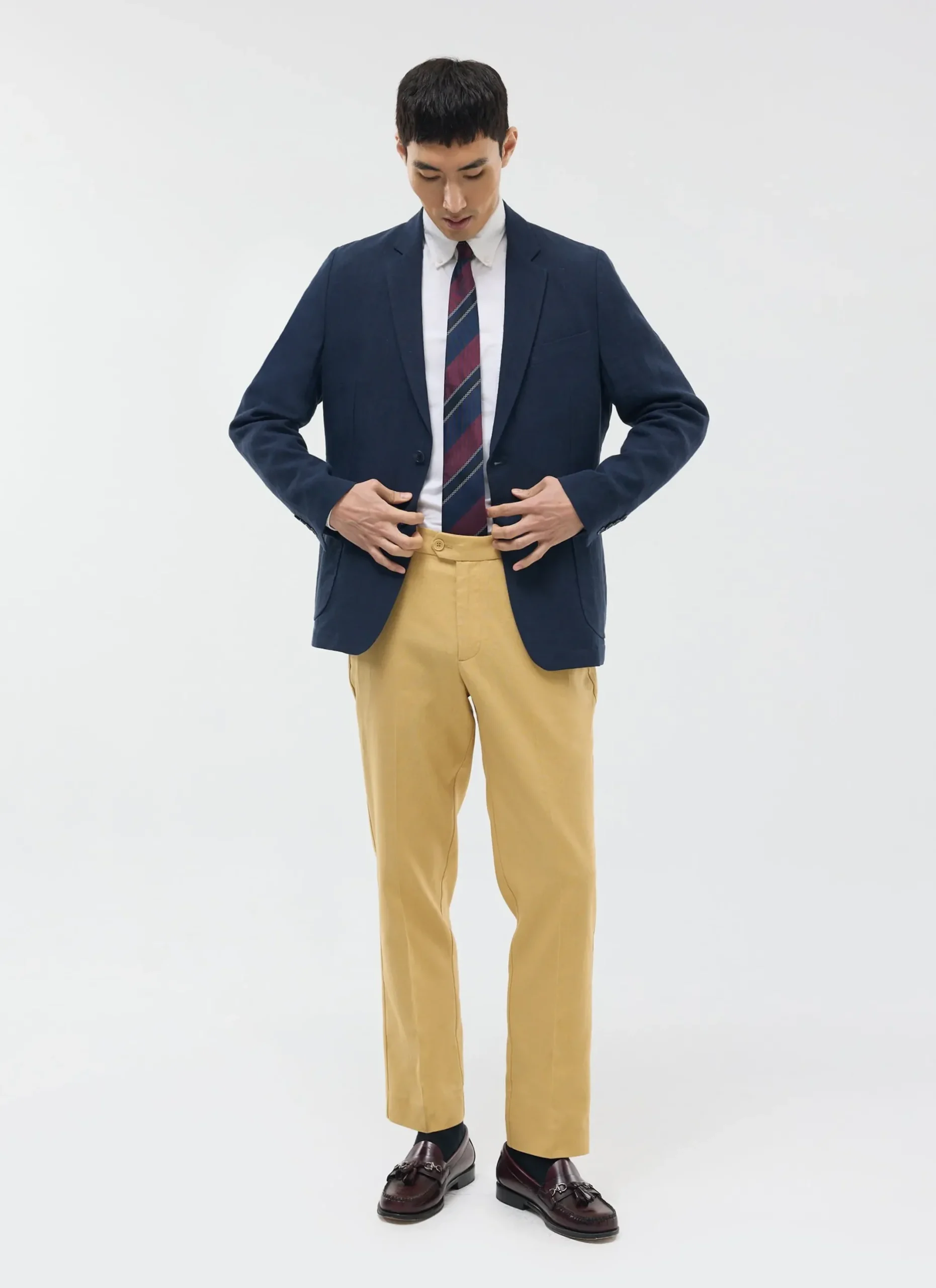 Percival Linen Trousers|Race Day Suits^Tailored Linen Trousers Tan