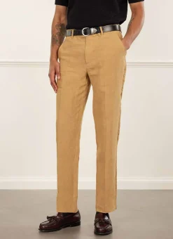 Percival Linen Trousers|Suit Trousers^Tailored Linen Trousers Camel