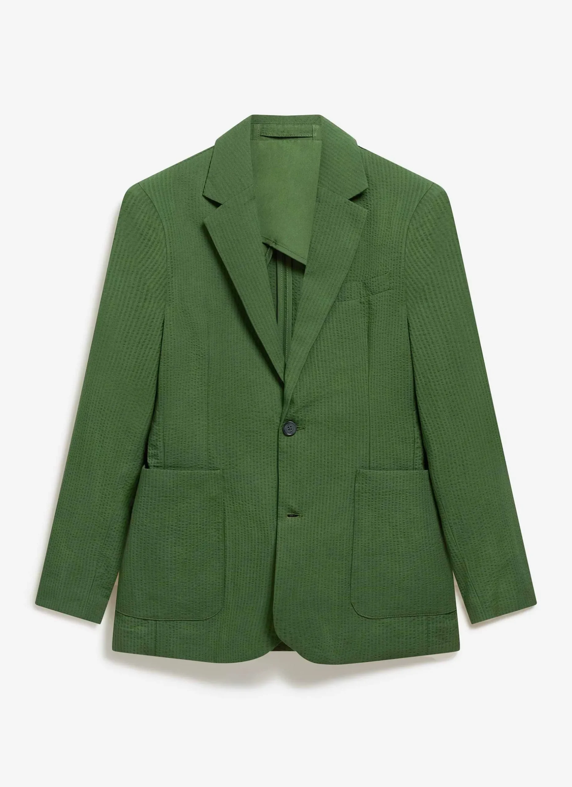 Percival Seersucker Suits|Race Day Suits^Tailored Seersucker Blazer Forest