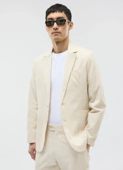 Percival Seersucker Suits|Race Day Suits^Tailored Seersucker Blazer Cream