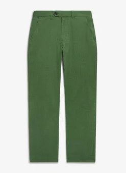 Percival Straight Leg Trousers|Seersucker Suits^Tailored Seersucker Trousers Forest