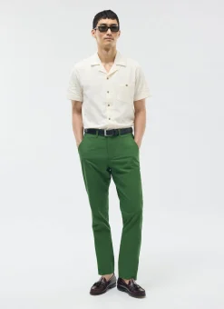 Percival Straight Leg Trousers|Seersucker Suits^Tailored Seersucker Trousers Forest