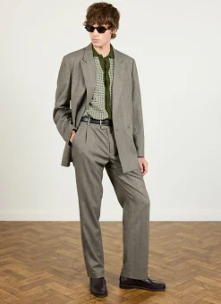 Percival Straight Leg Trousers|Race Day Suits^Tailored Tapered Trousers Grey