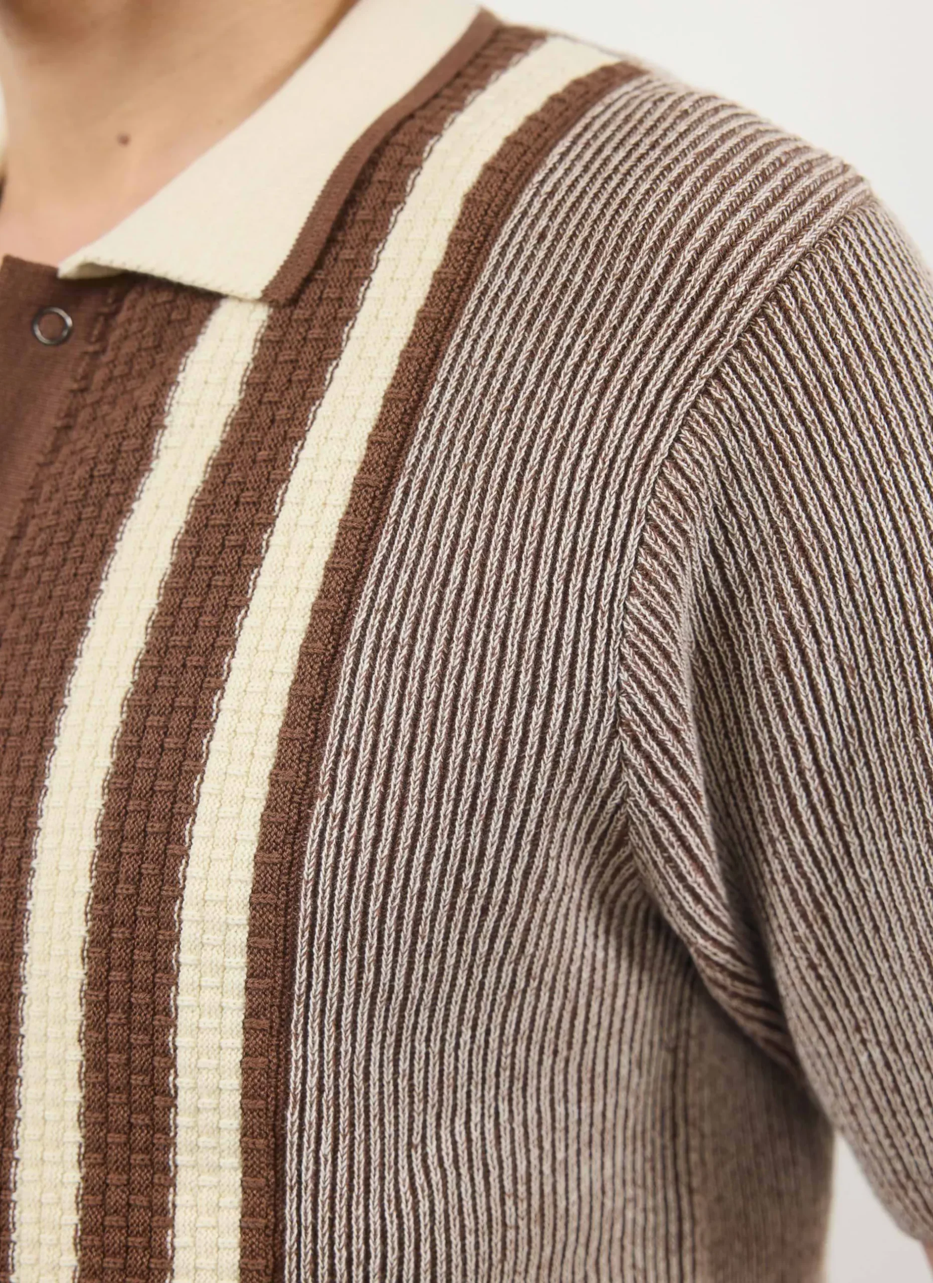 Percival Knitted Shirts|Knitted Polo Shirts & Knitted Shirts^Teramo Knitted Polo Shirt Ecru