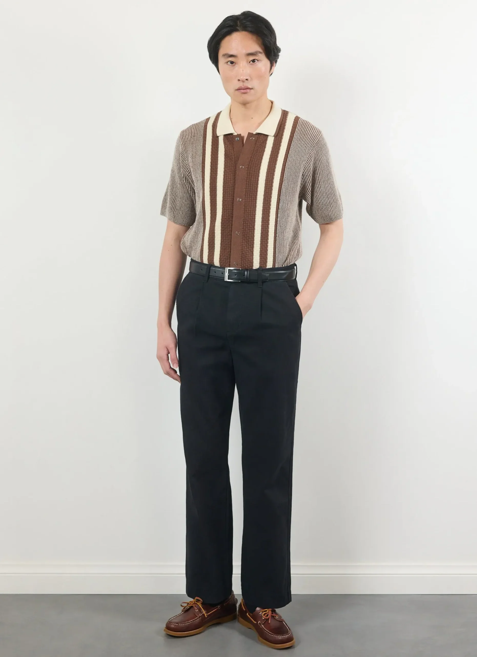Percival Knitted Shirts|Knitted Polo Shirts & Knitted Shirts^Teramo Knitted Polo Shirt Ecru