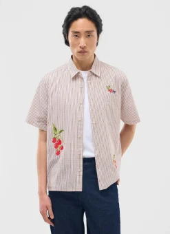 Percival Short Sleeve Shirts|Boxy Shirts^Tomato Boxy Clerk Shirt Ecru