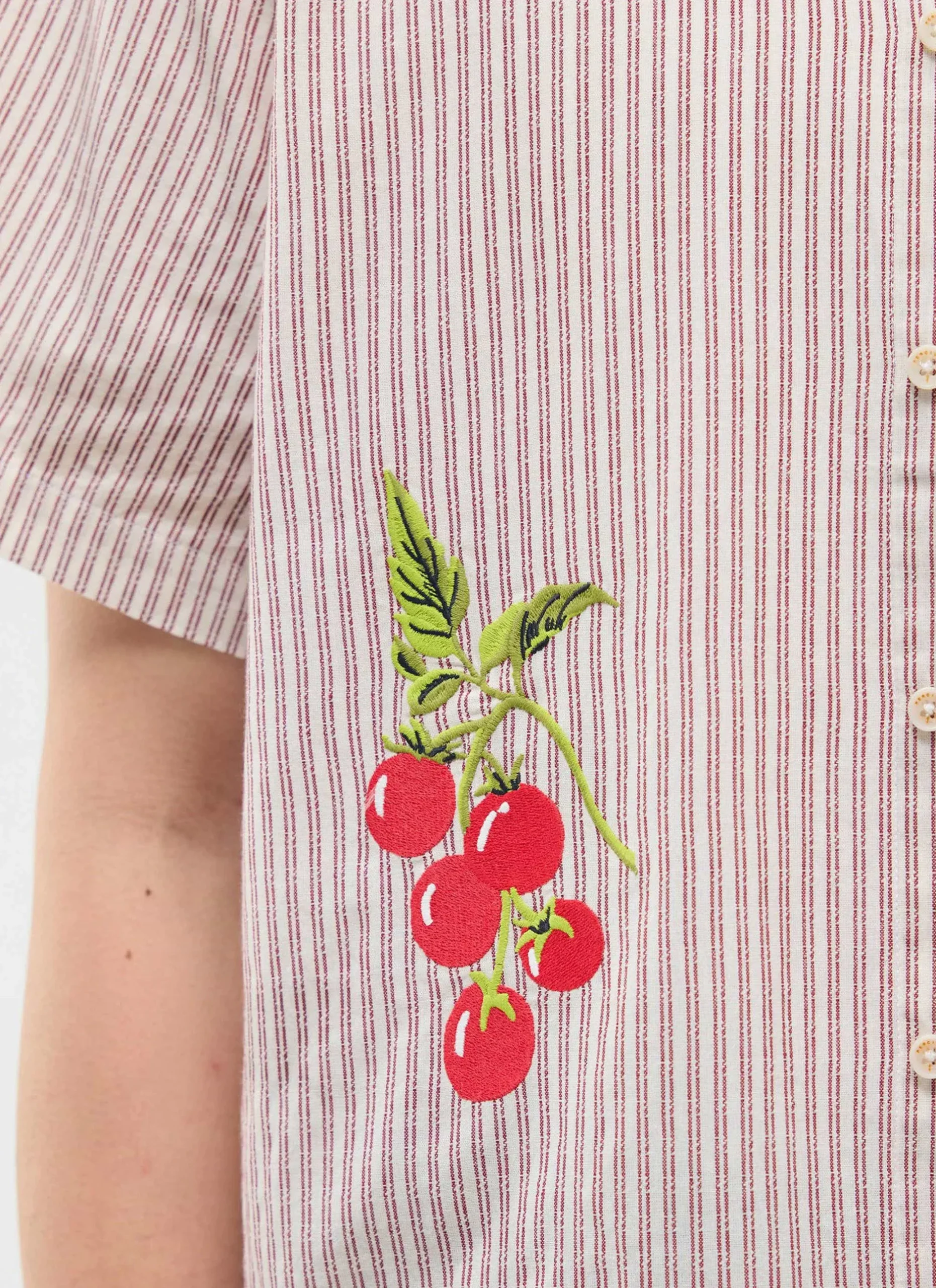 Percival Short Sleeve Shirts|Boxy Shirts^Tomato Boxy Clerk Shirt Ecru