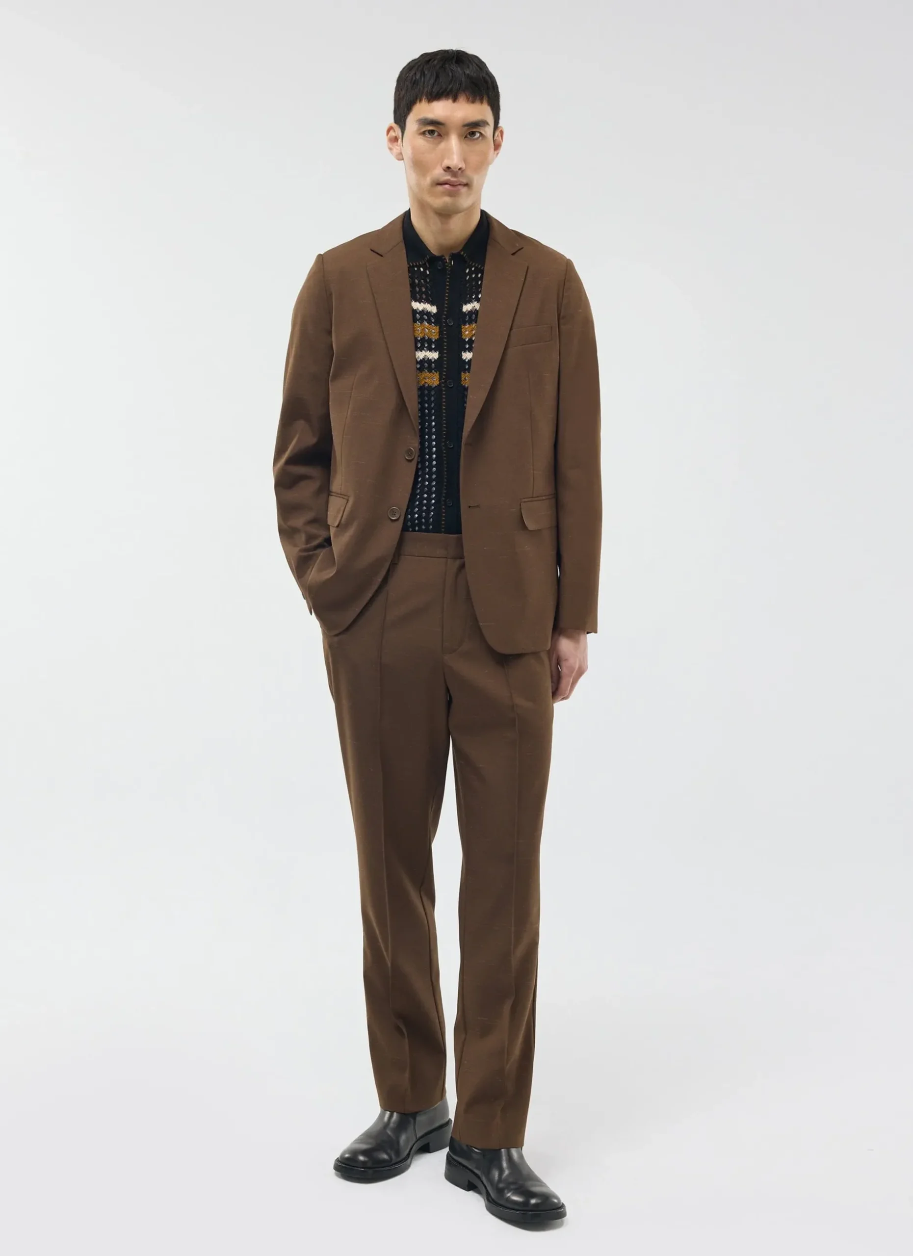 Percival Race Day Suits|Work Suits^Trentino Tailored Blazer Brown