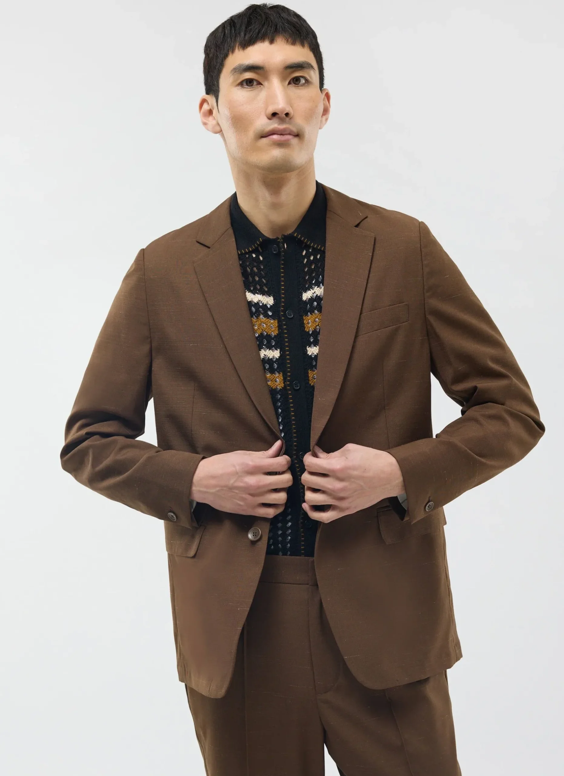 Percival Race Day Suits|Work Suits^Trentino Tailored Blazer Brown