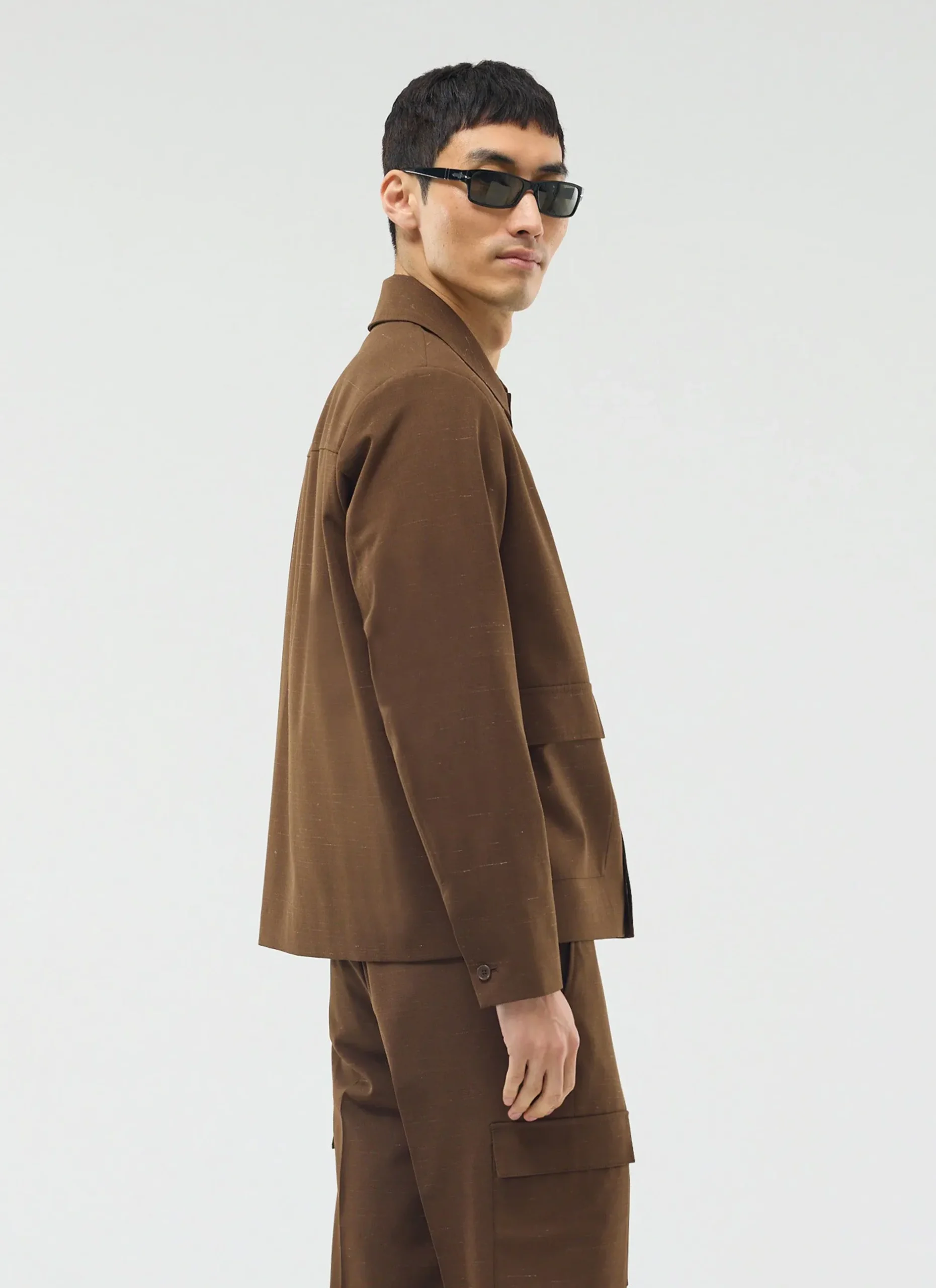 Percival Race Day Suits|Work Suits^Trentino Tailored Patch Pocket Jacket Brown