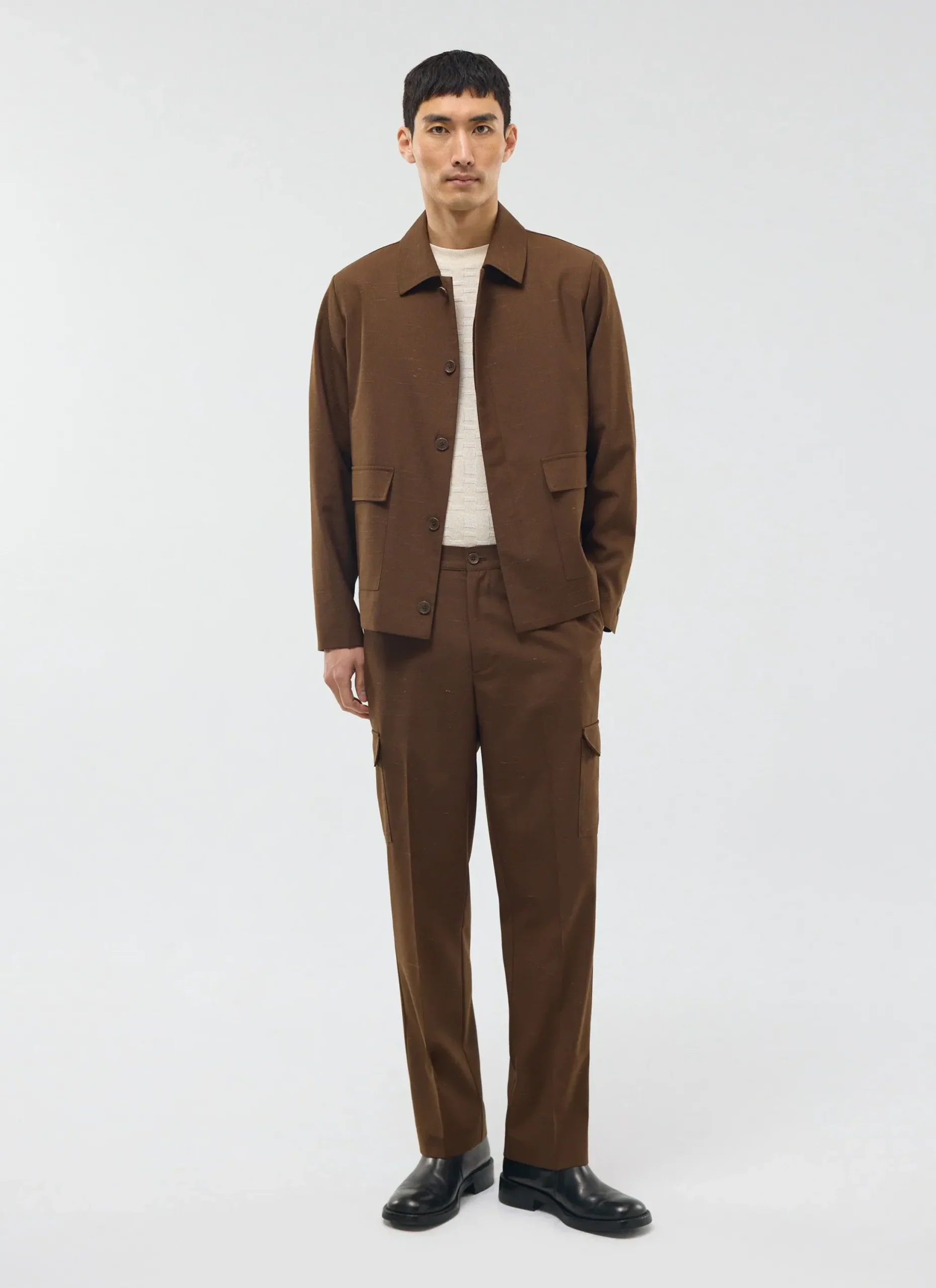 Percival Race Day Suits|Work Suits^Trentino Tailored Patch Pocket Jacket Brown