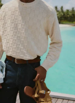 Percival Jumpers & Sweaters^Tuscany Knitted Jumper Ecru