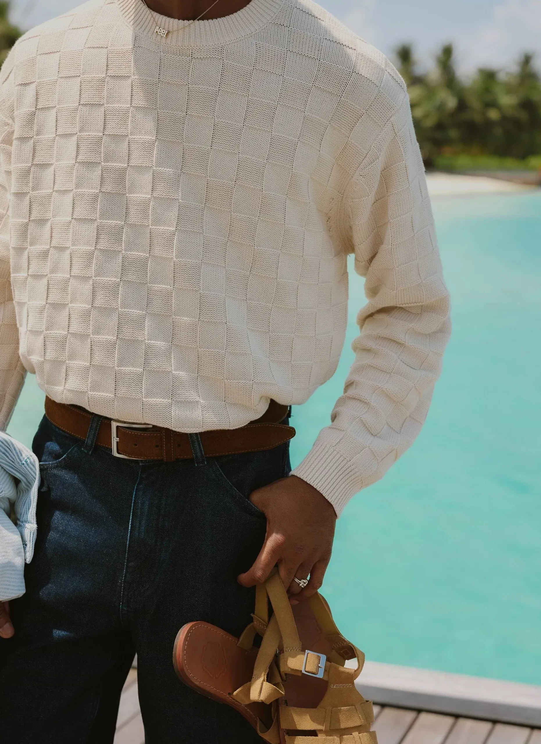 Percival Jumpers & Sweaters^Tuscany Knitted Jumper Ecru