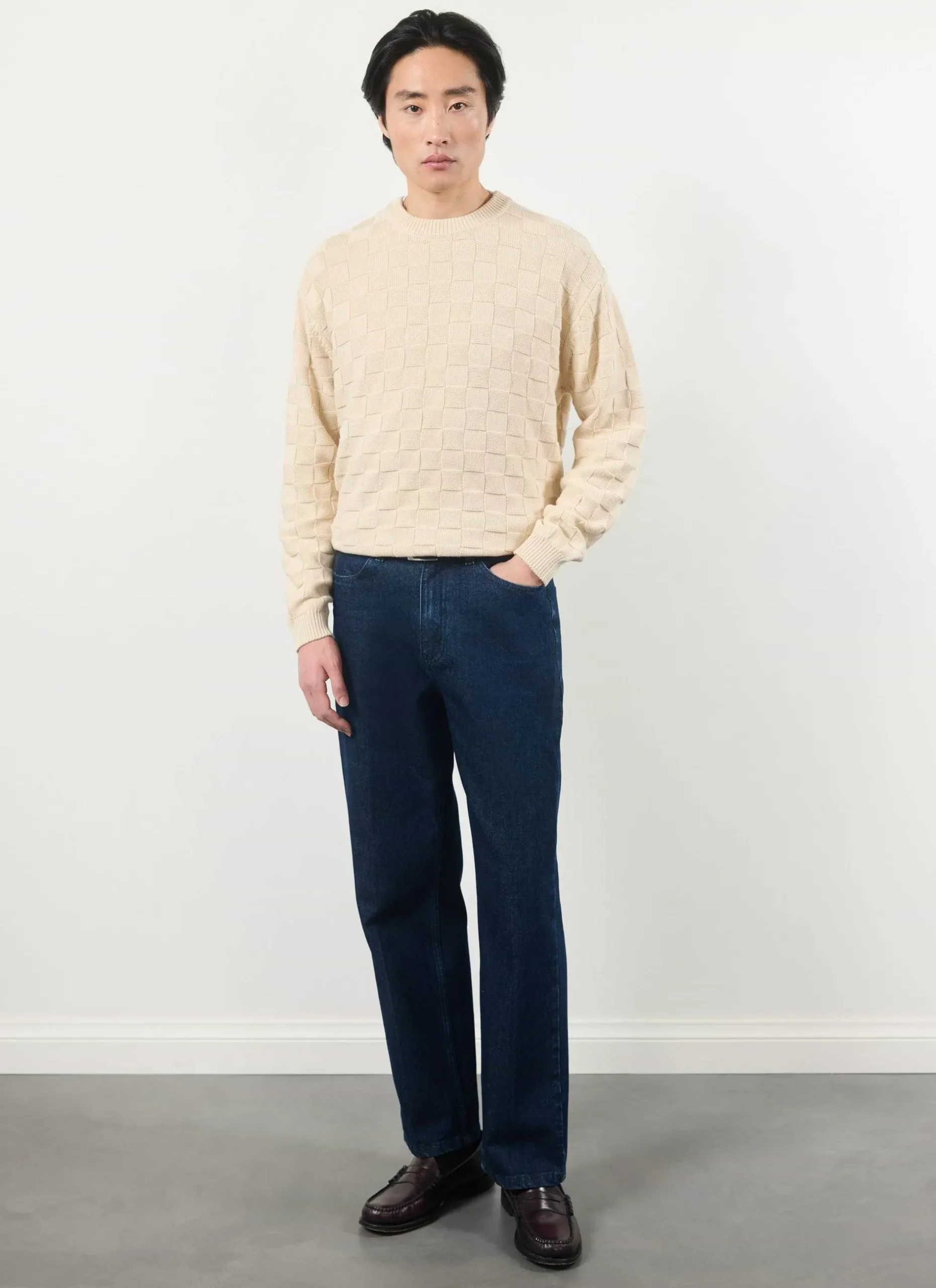 Percival Jumpers & Sweaters^Tuscany Knitted Jumper Ecru