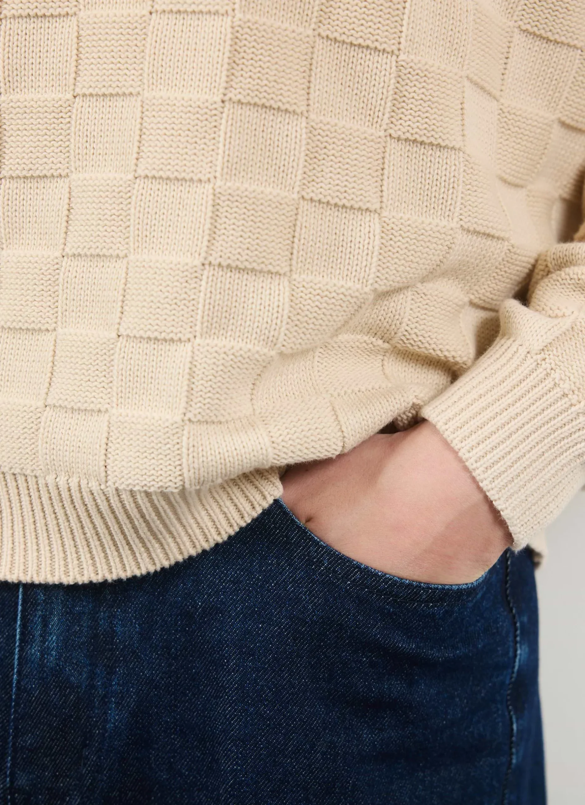 Percival Jumpers & Sweaters^Tuscany Knitted Jumper Ecru
