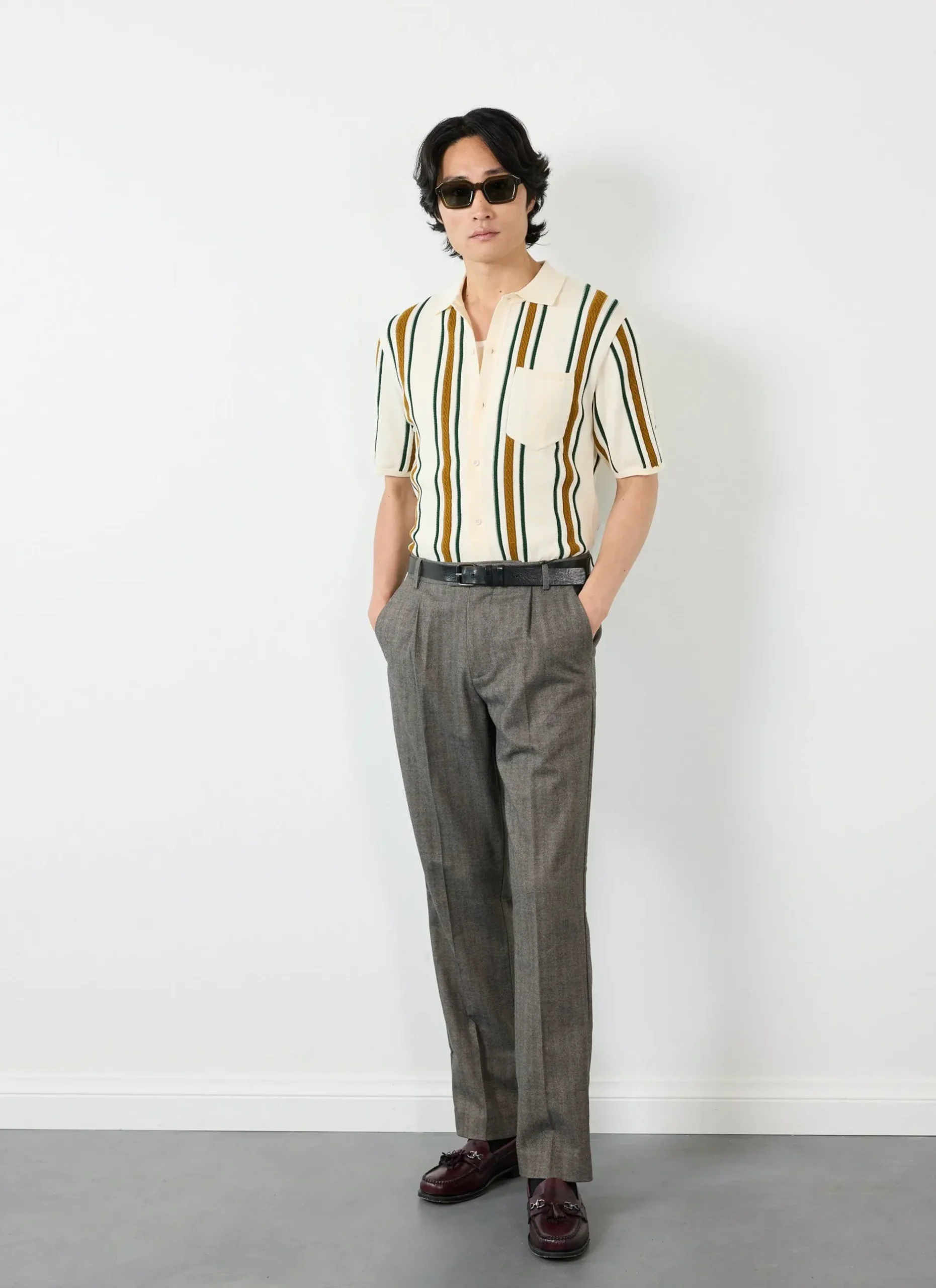 Percival Knitted Shirts|Knitted Polo Shirts & Knitted Shirts^Ventura Knitted Shirt Ecru