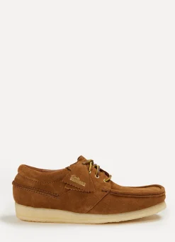Percival Footwear|Footwear^Wallabee Boat Cola Suede