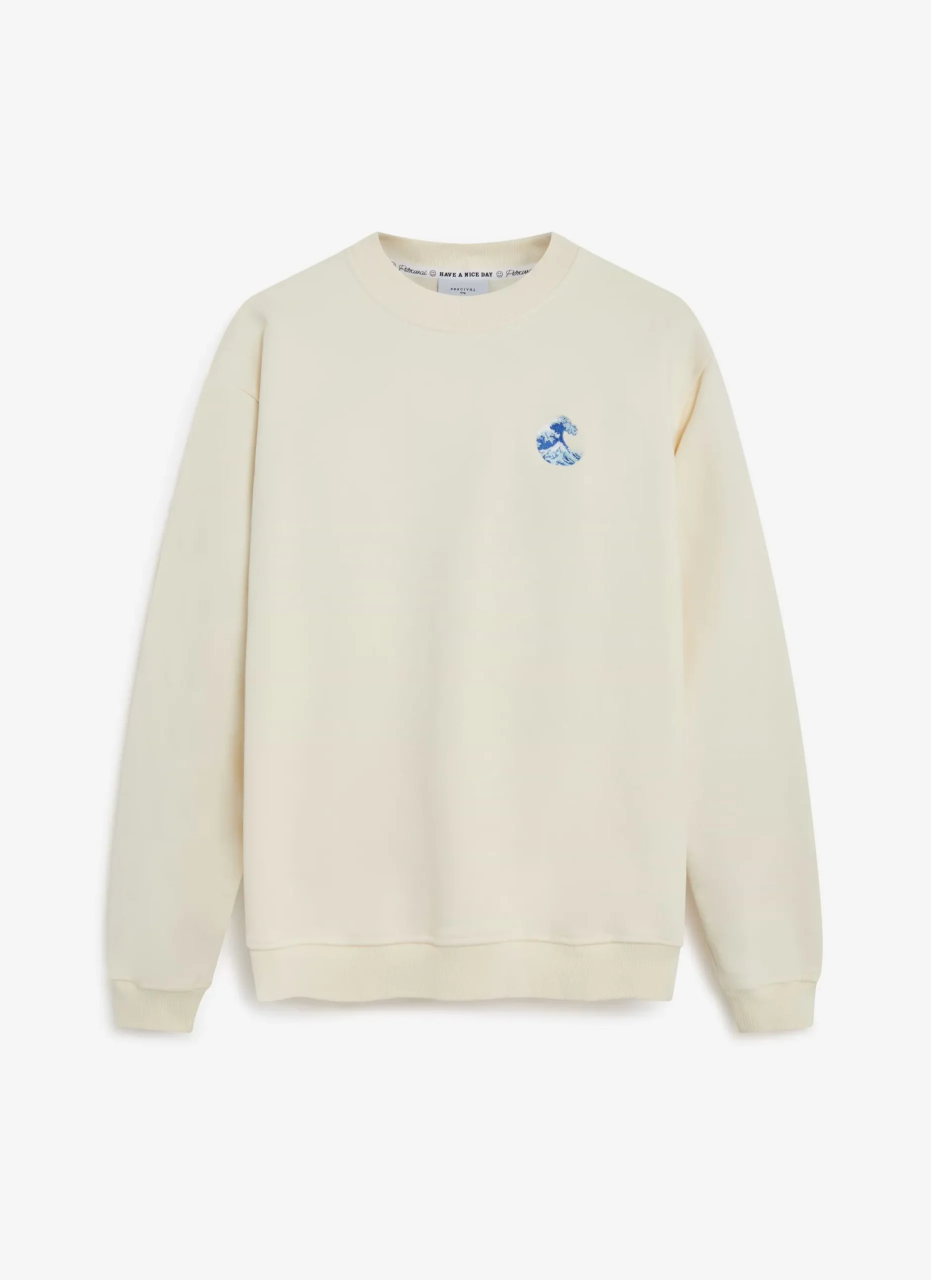 Percival Sweatshirts^Wave Sweatshirt Ecru