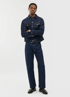 Percival Jackets|Denim Jackets^Western Trucker Jacket Dark Indigo