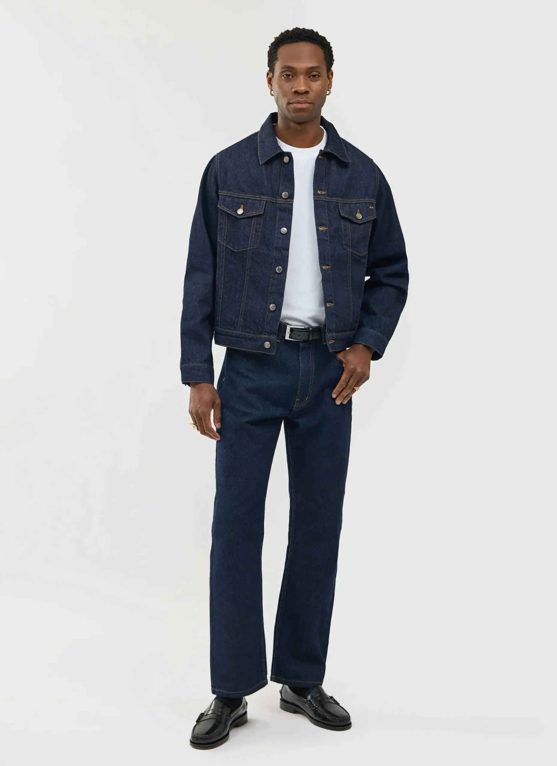 Percival Jackets|Denim Jackets^Western Trucker Jacket Dark Indigo