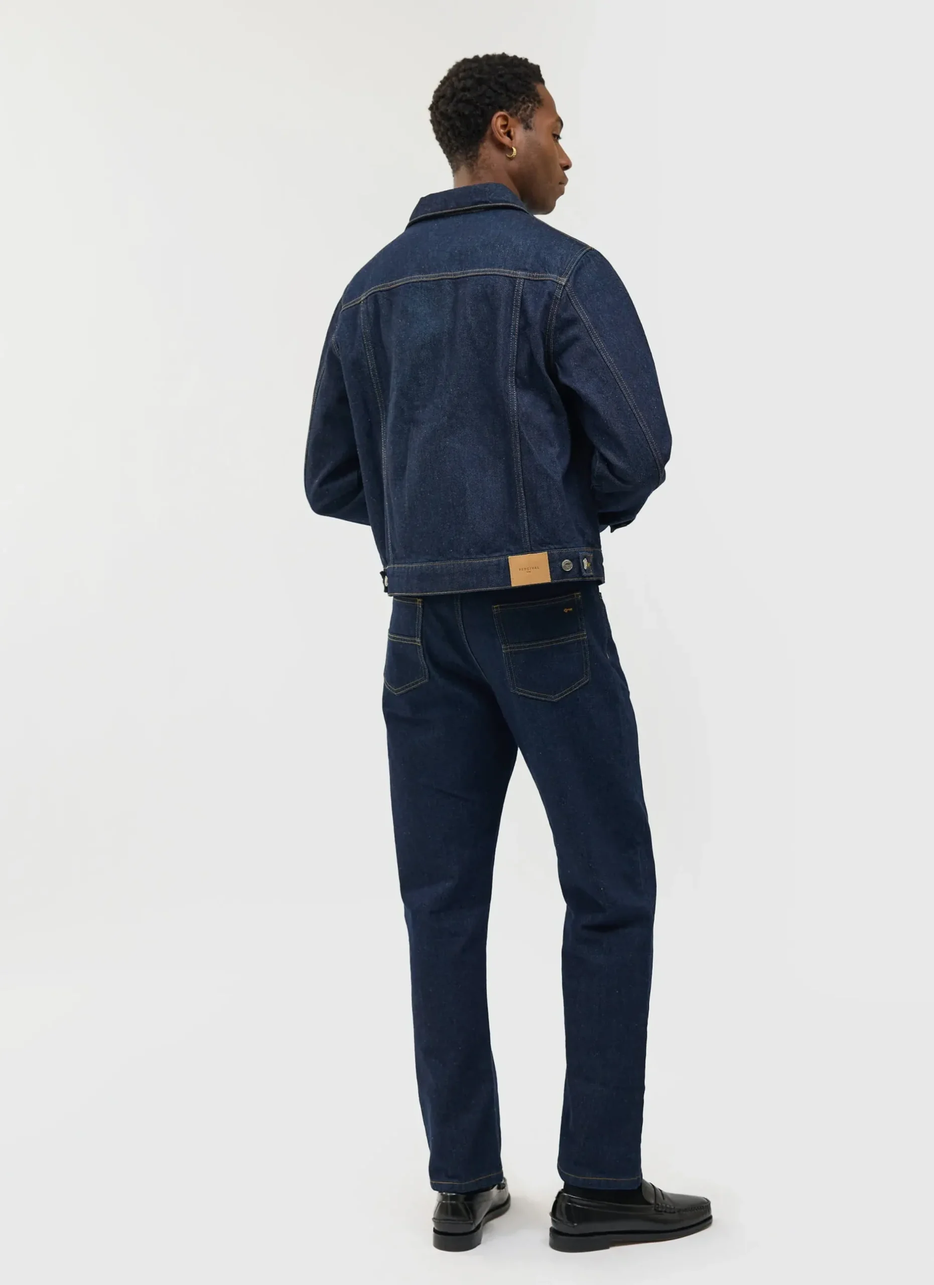 Percival Jackets|Denim Jackets^Western Trucker Jacket Dark Indigo