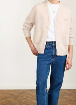 Percival Cardigans^White Glove Knitted Cardigan Ecru