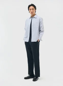 Percival Straight Leg Trousers|Linen Trousers^Wide Leg Trousers Black