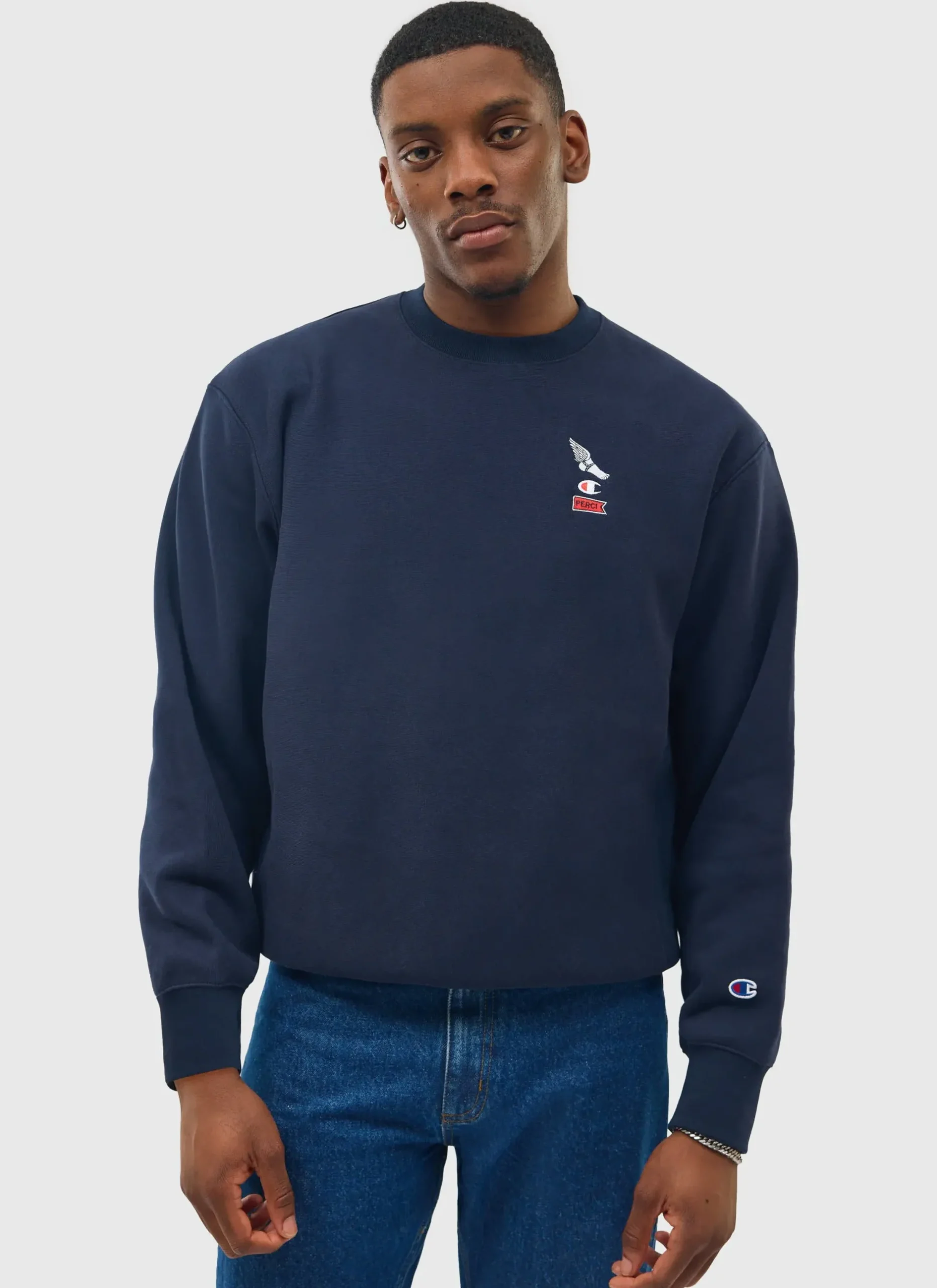 Percival Sweatshirts^Wing Sweatshirt Navy
