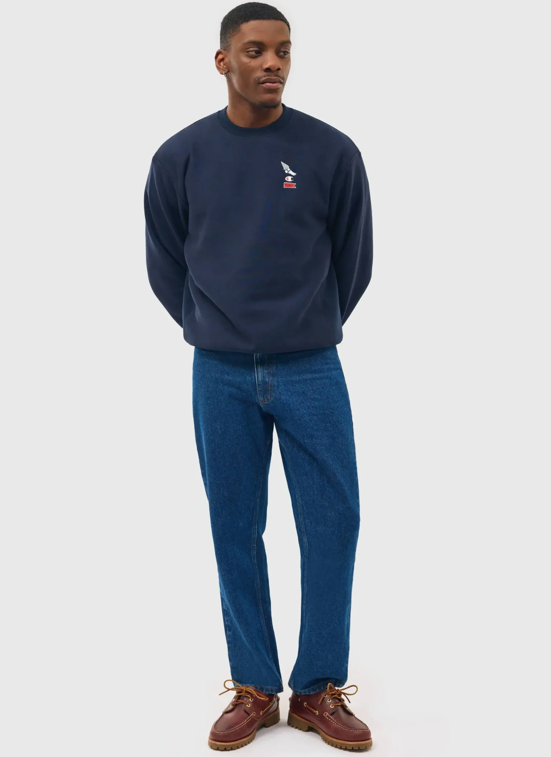 Percival Sweatshirts^Wing Sweatshirt Navy
