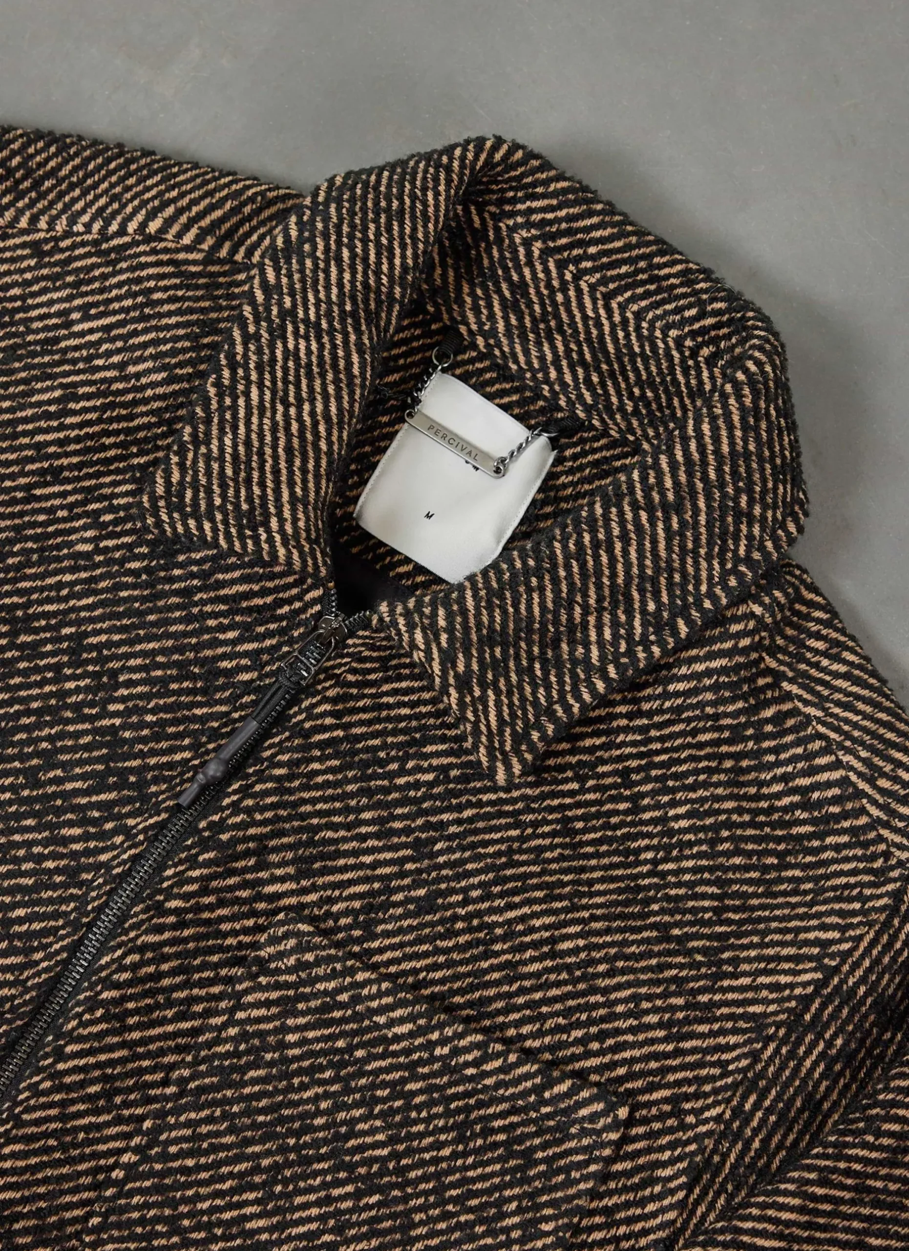 Percival Overshirts & Workshirts|Overshirts^Zip Overshirt Oak