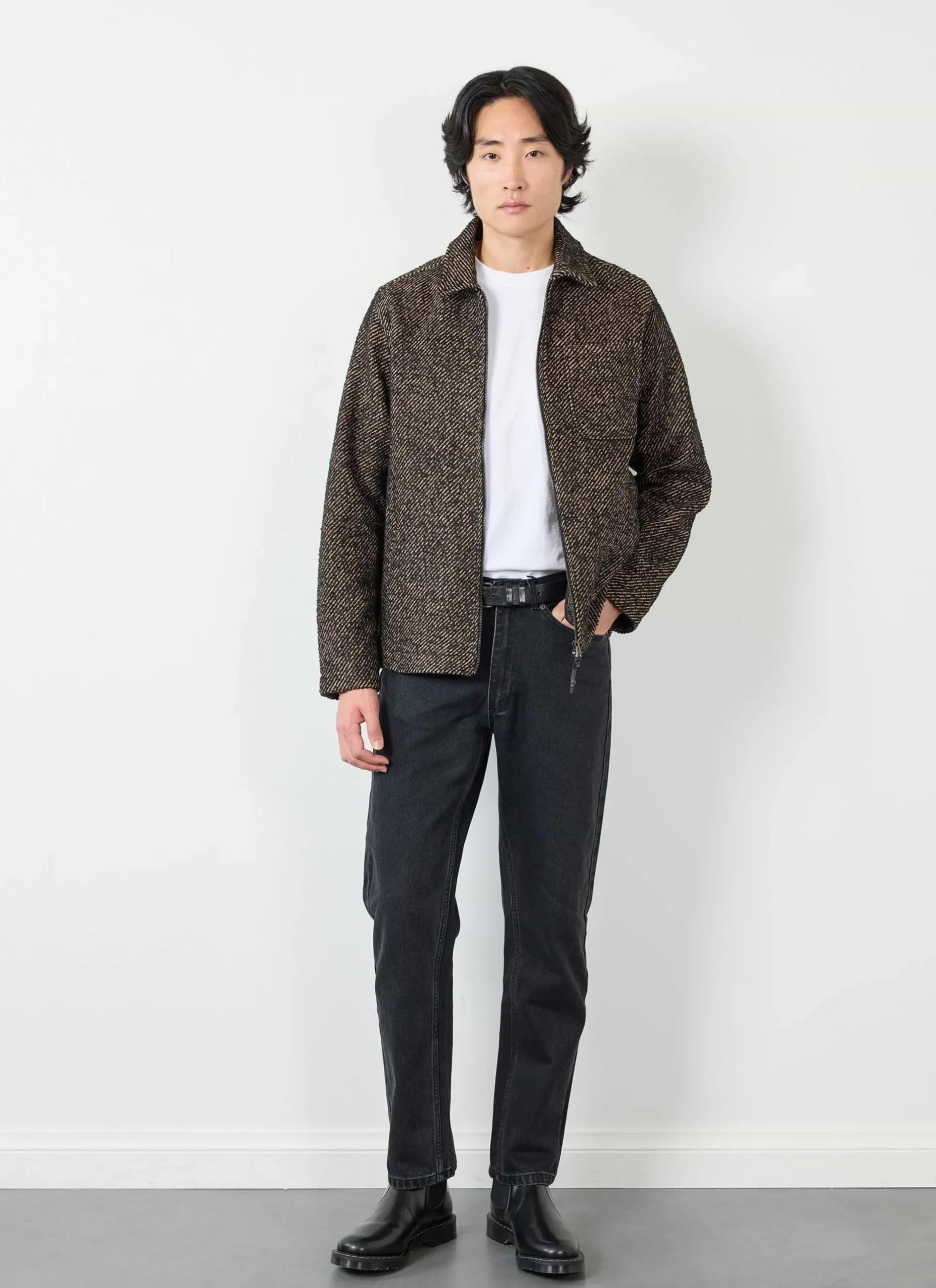 Percival Overshirts & Workshirts|Overshirts^Zip Overshirt Oak