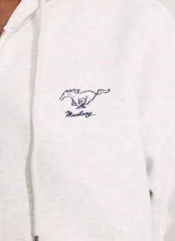 Percival Hoodies^Zip Through Hoodie Ath Grey