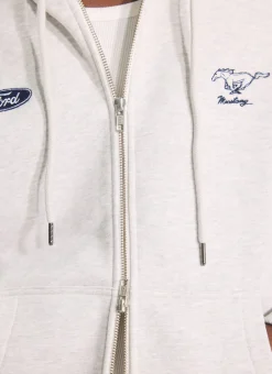 Percival Hoodies^Zip Through Hoodie Ath Grey